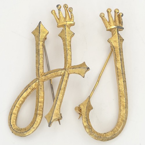 Vtg gold tone j - vtg, &