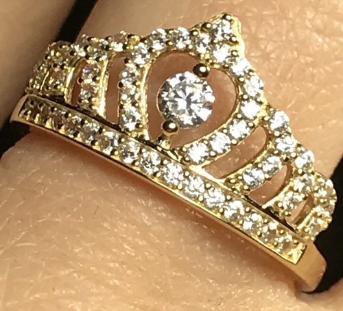 Sale gold crown ring - gold, queen