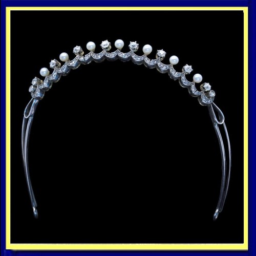 Victorian tiara diamonds - victorian,